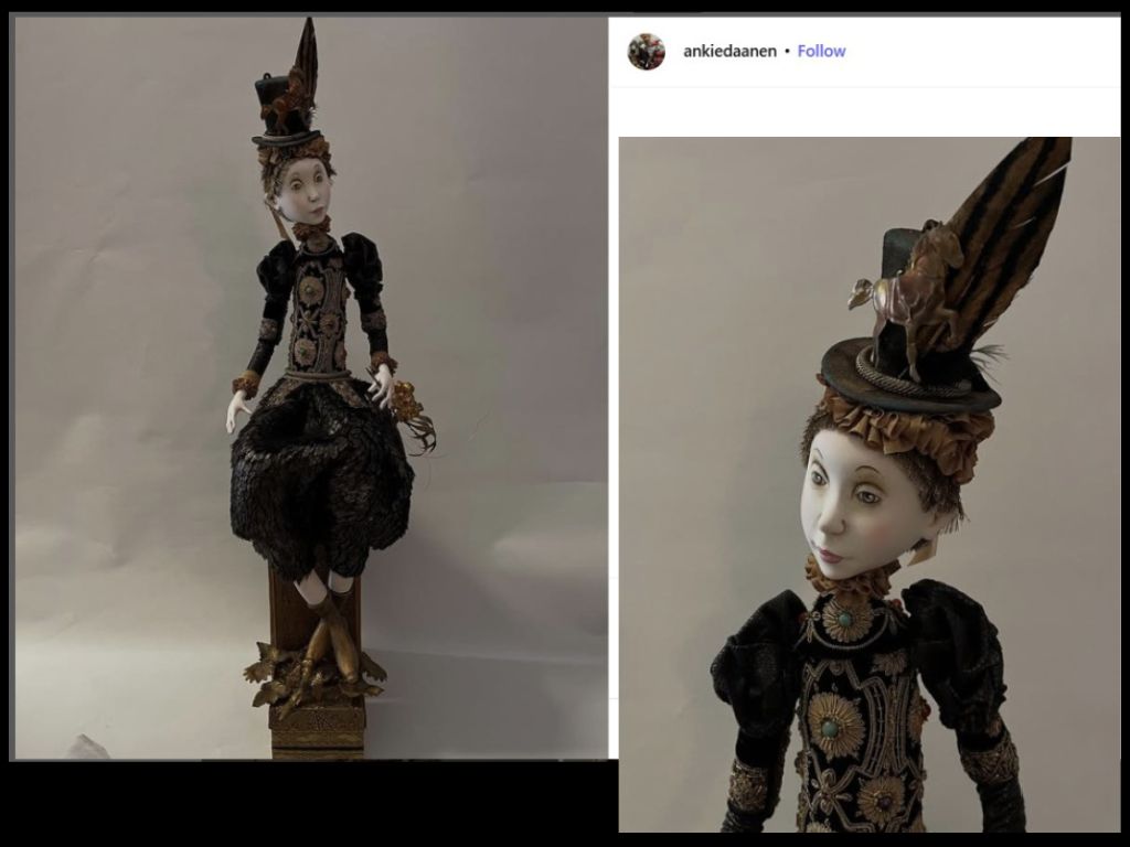Almost on Horseback Art Doll by Ankie Daanen - from Instagram