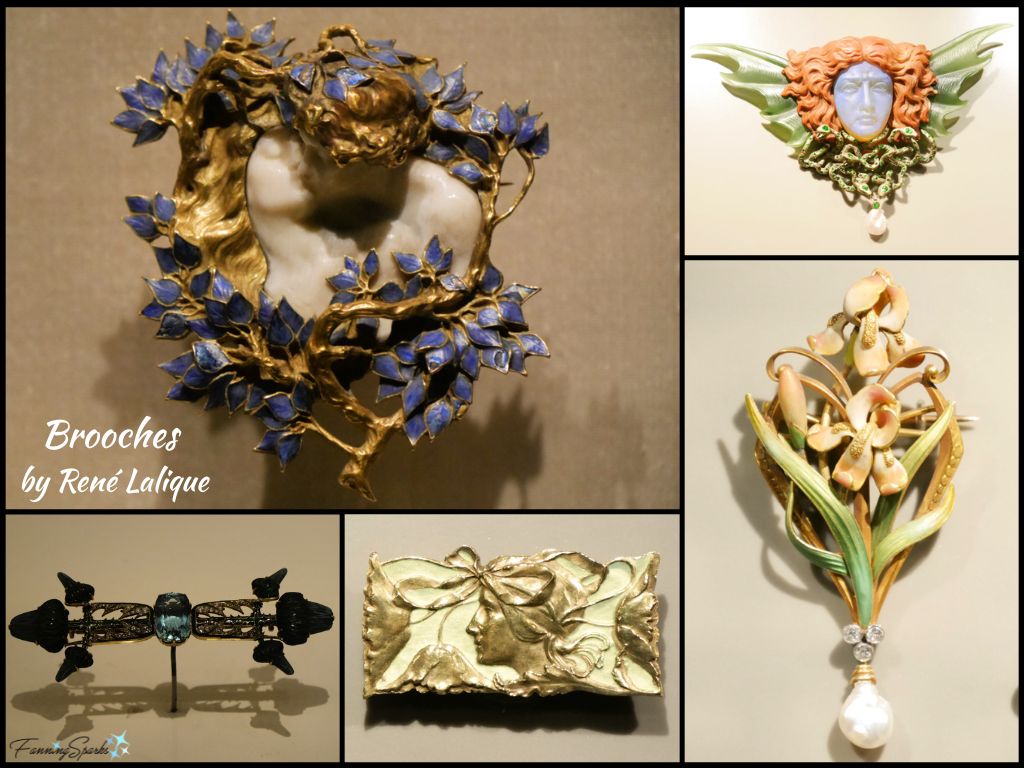 Art Nouveau Brooches by René Lalique   @FanningSparks