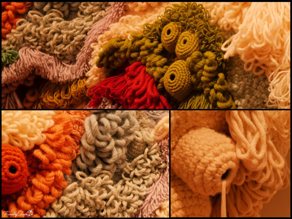 Details of Coral Garden by Vanessa Barragão at Coastal Discovery Museum in South Carolina   @FanningSparks