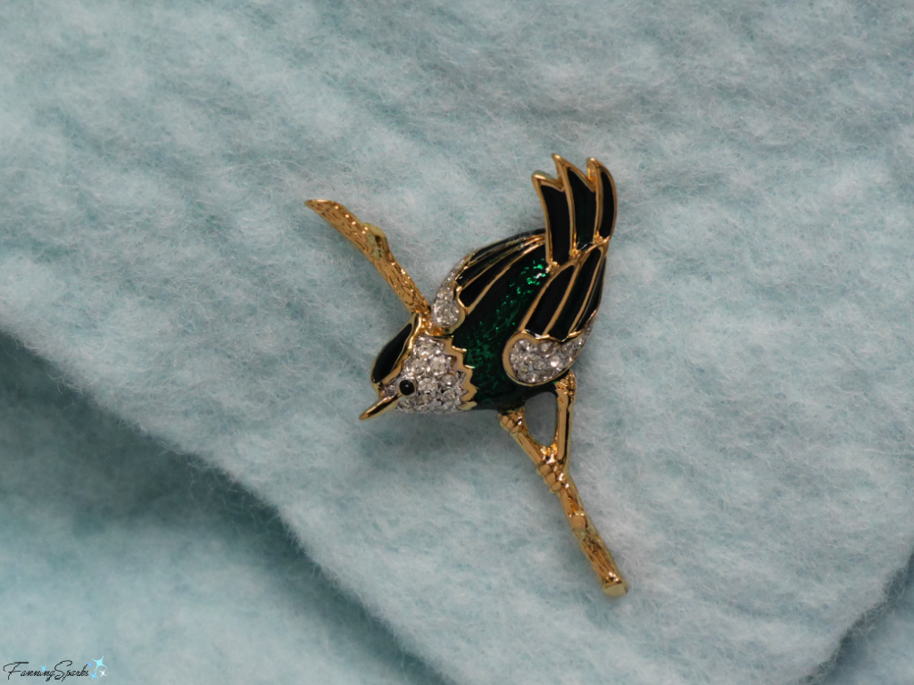 My Colorful Bird Vintage Brooch   @FanningSparks