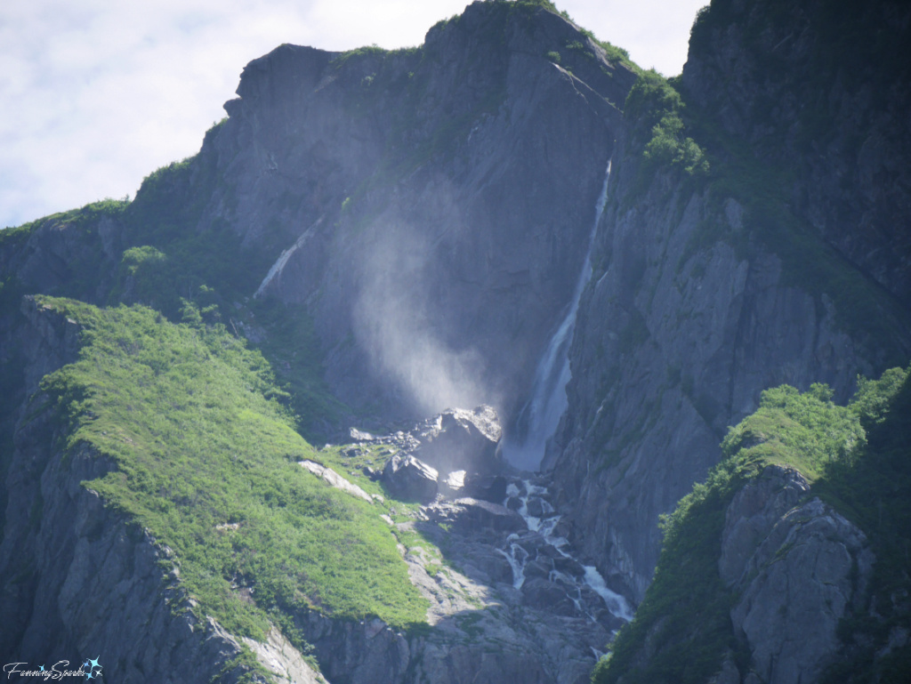 Water Crashes Down into Rocks at Pissing Mare Falls in Newfoundland Canada   @FanningSparks