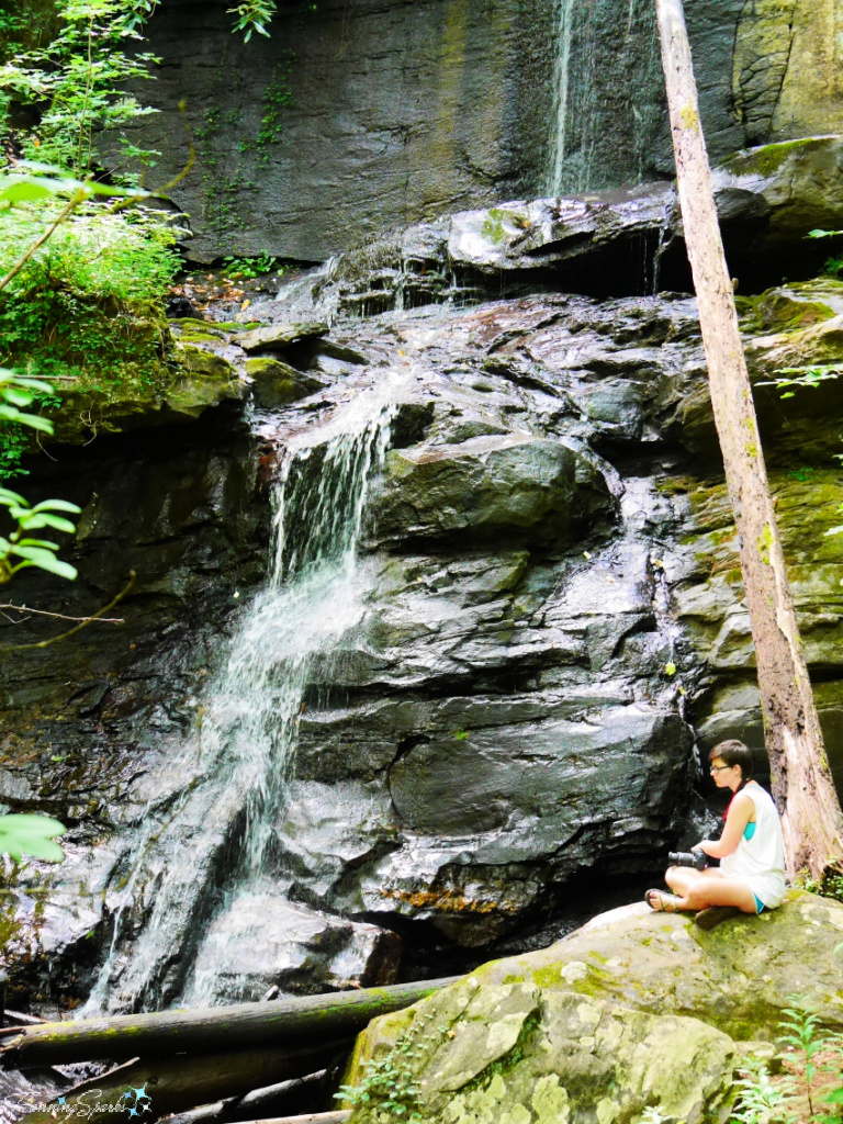 Water Falls Over Cliff Face at DeSoto Falls in Georgia   @FanningSparks