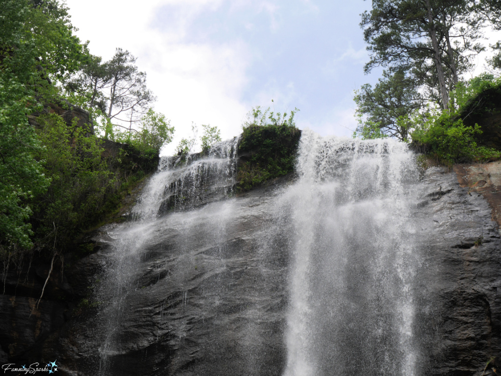 Water Falls Over Top Edge of Toccoa Falls in Georgia   @FanningSparks