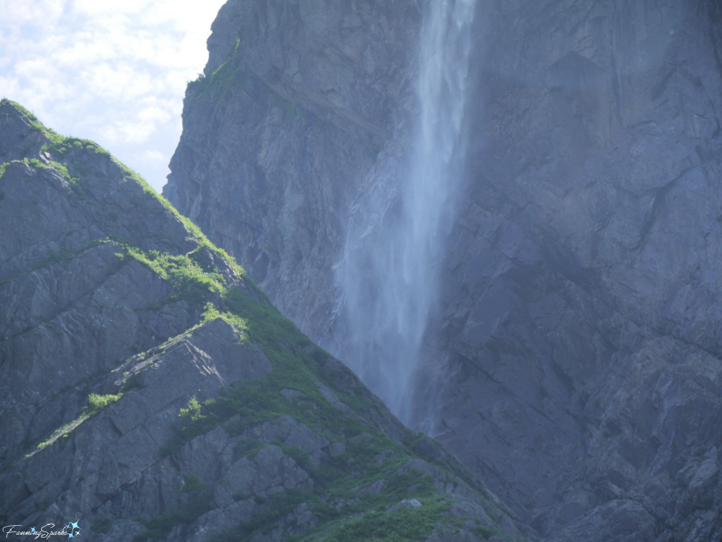 Water Plunges Down Cliff Face at Pissing Mare Falls in Newfoundland Canada   @FanningSparks