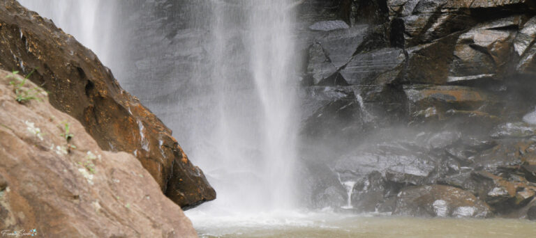 Water Pounds into Plunge Pool at Toccoa Falls in Georgia @FanningSparks