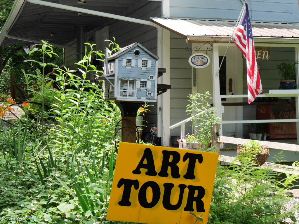 Art Tour Sign at Mark of the Potter Clarkesville Georgia   @FanningSparks