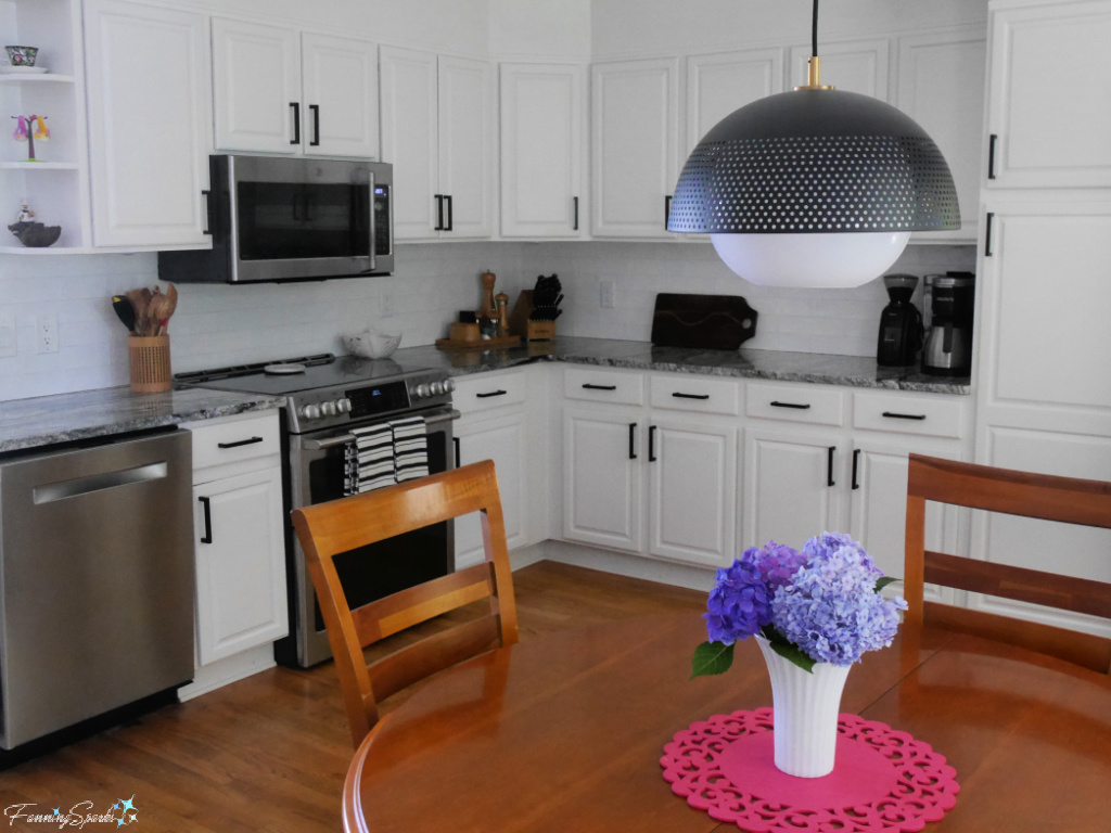 Bouquet of Hydrangeas on Our Dining Table @FanningSparks