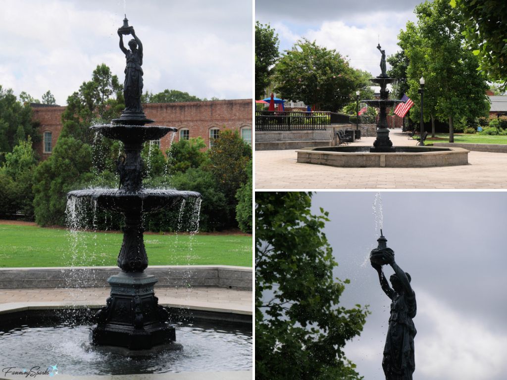 Cooke Fountain in Town Park in Madison Georgia   @FanningSparks