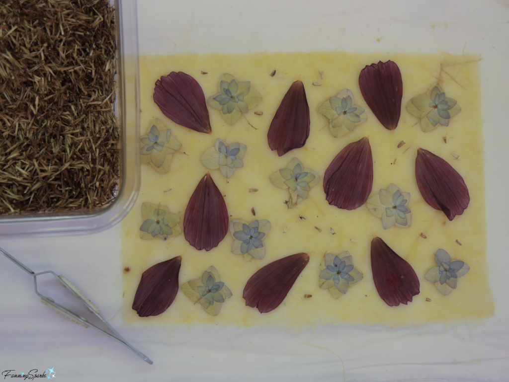Embedding Botanicals in my Handmade Paper   @FanningSparks