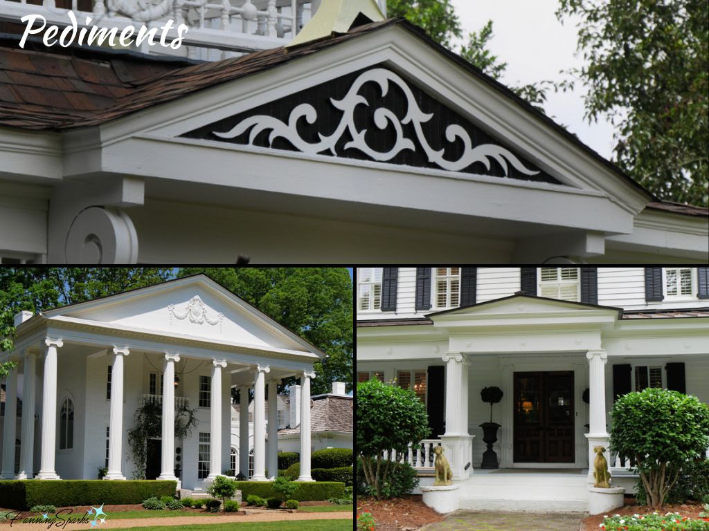 Examples of Pediments in Madison Georgia   @FanningSparks