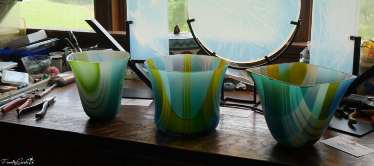 Glass Vessels at Transformation Glass in Tiger Georgia @FanningSparks