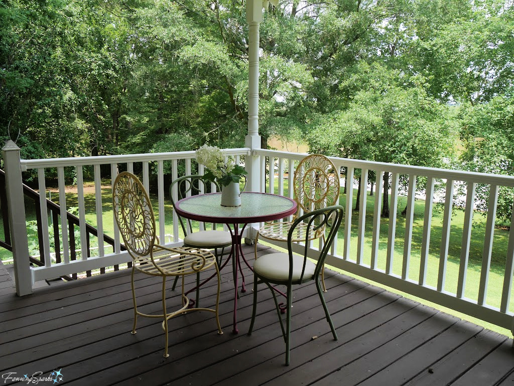 Hydrangeas in Vases on Our Front Porch   @FanningSparks