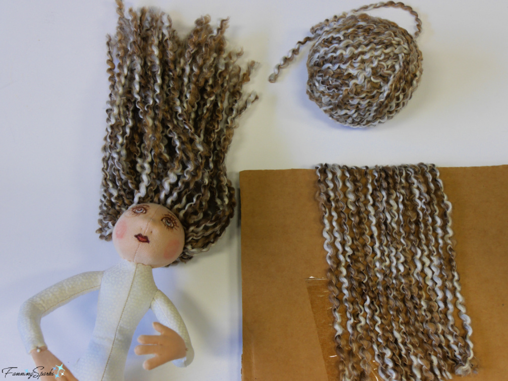 Making Hair for My Cloth Art Doll    @FanningSparks