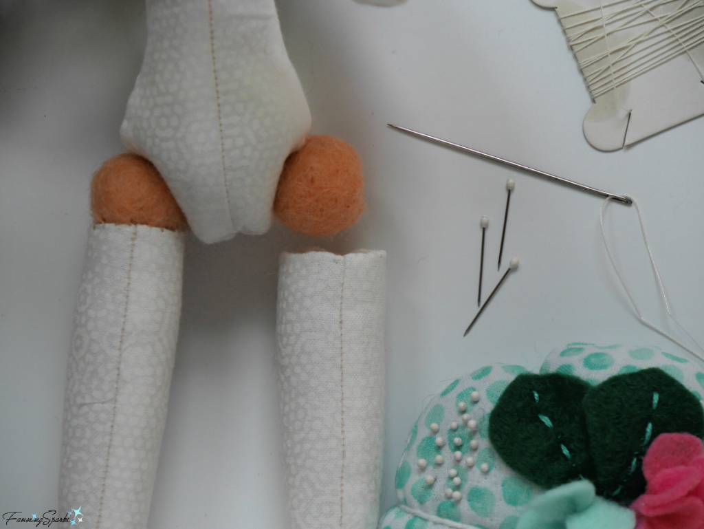 Making Hip Joints for My Cloth Art Doll Body   @FanningSparks