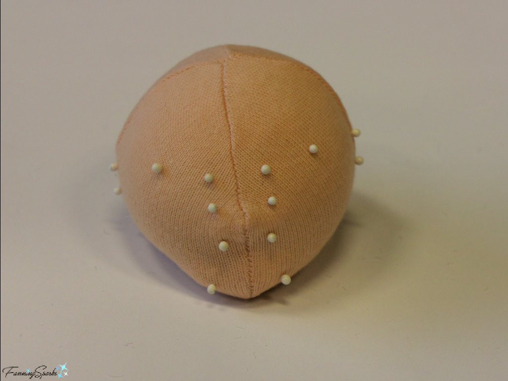 Marking Facial Features on My Cloth Art Doll   @FanningSparks