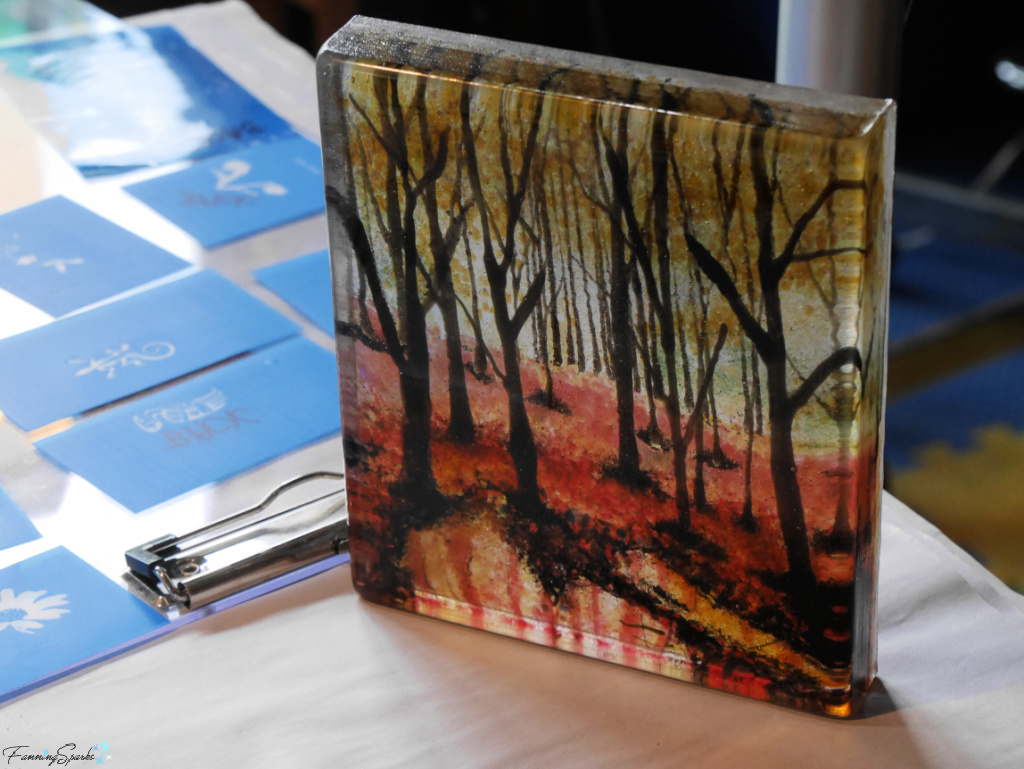Painting with Glass Tile by Transformation Glass in Tiger   @FanningSparks