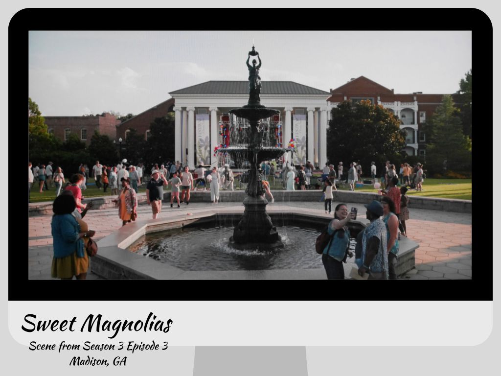 Scene in Madison’s Town Park from Sweet Magnolias TV Series Season 3 Episode 3