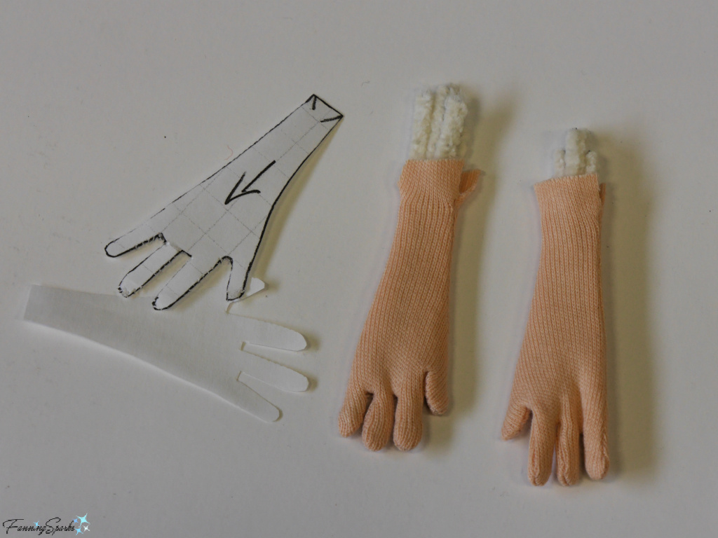 Sewn Hands for My Cloth Art Doll Body   @FanningSparks