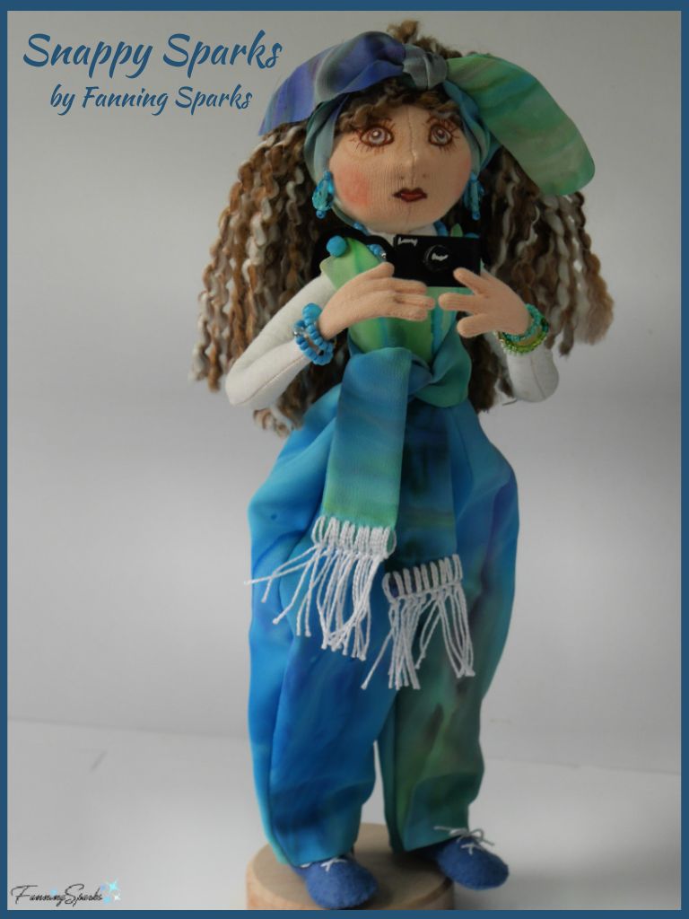 Snappy Sparks OOAK Cloth Art Doll by FanningSparks    @FanningSparks