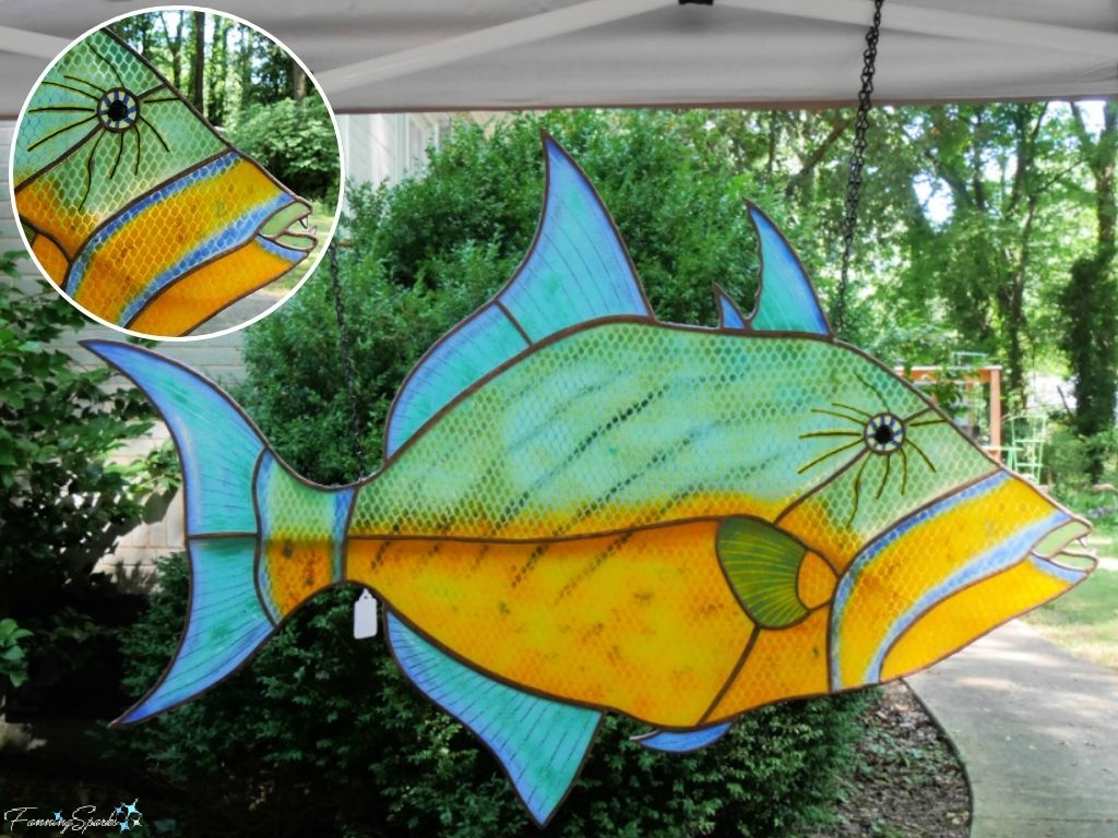 Stained Glass Tropical Fish by Wild About Glass   @FanningSparks
