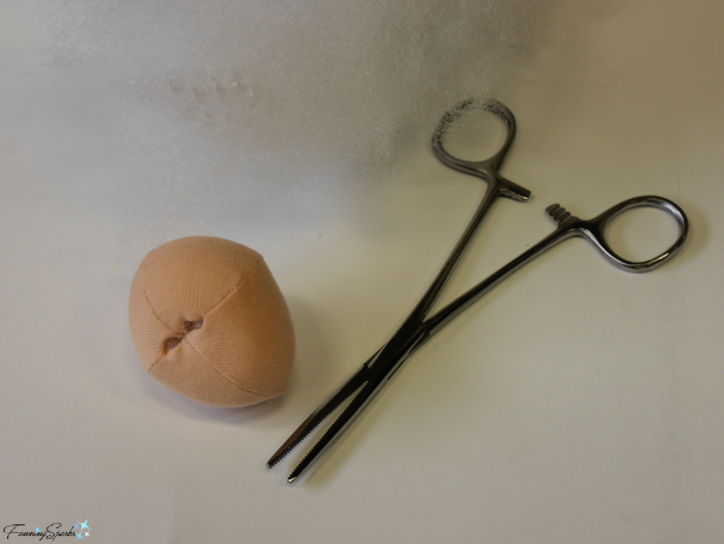 Stuffing My Cloth Art Doll Head   @FanningSparks