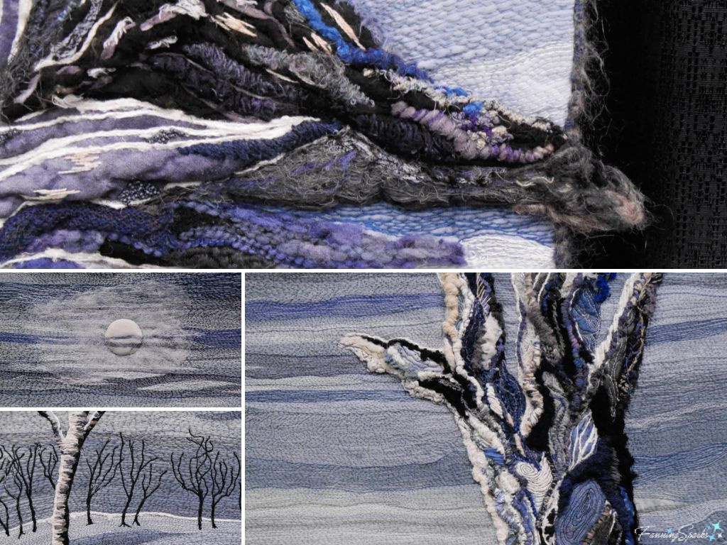 After the Warming Permanent Winter Details by Jean Sredl at SAQA Exhibition   @FanningSparks