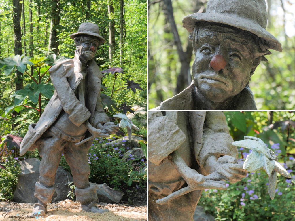 Clown Sculpture by Ivan Higgins in Sculpture Garden Liverpool NS   @FanningSparks