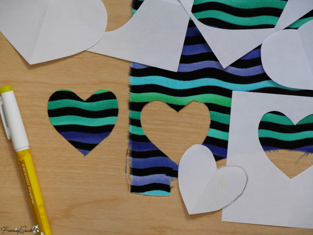 Creating a Heart for My Heart Textile Collage   @FanningSparks