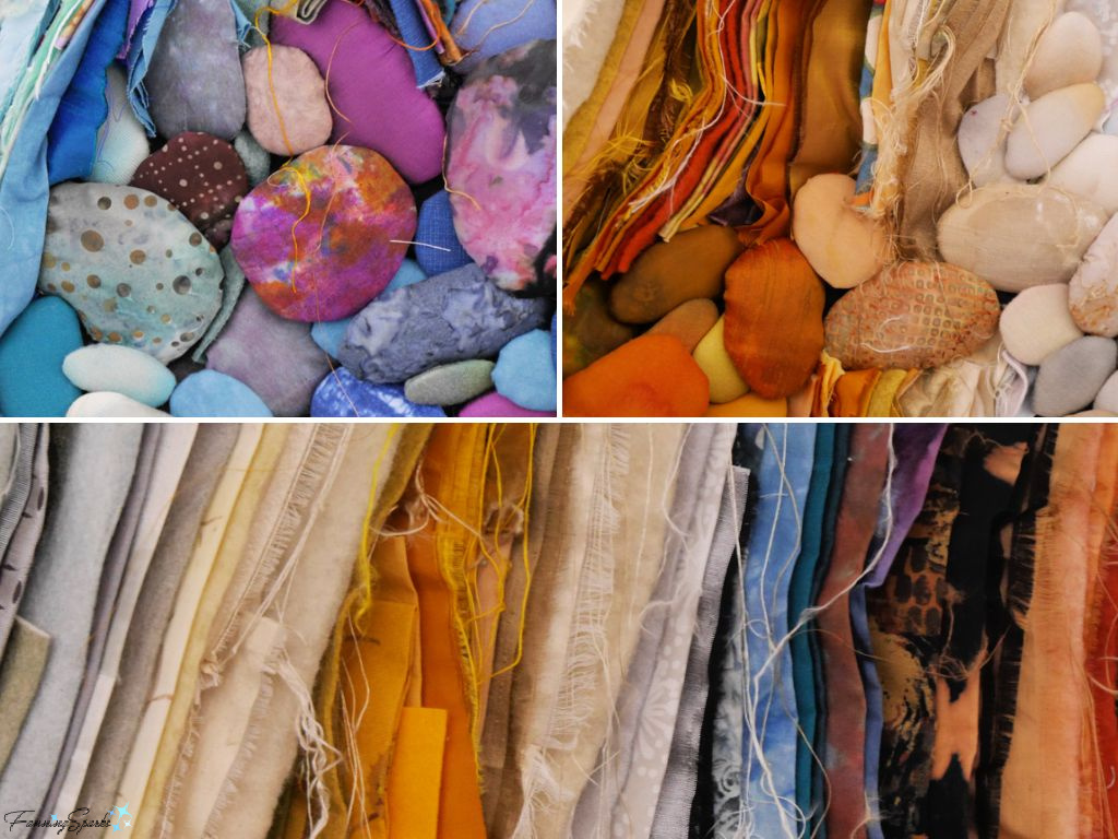 Crumbling Details by Janet Windsor at SAQA Exhibition   @FanningSparks