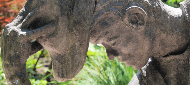 Man Tipping Hat Sculpture by Ivan Higgins in Sculpture Garden Liverpool NS fea @FanningSparks
