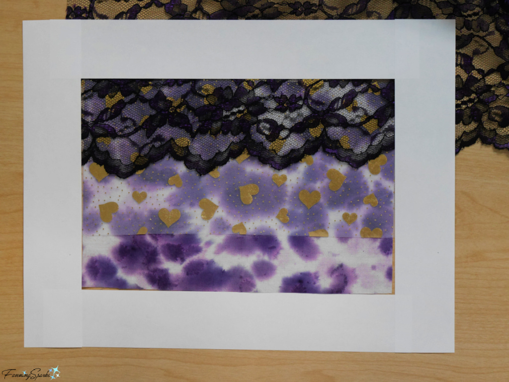 Using Frame to Assess My Heart Textile Collage   @FanningSparks