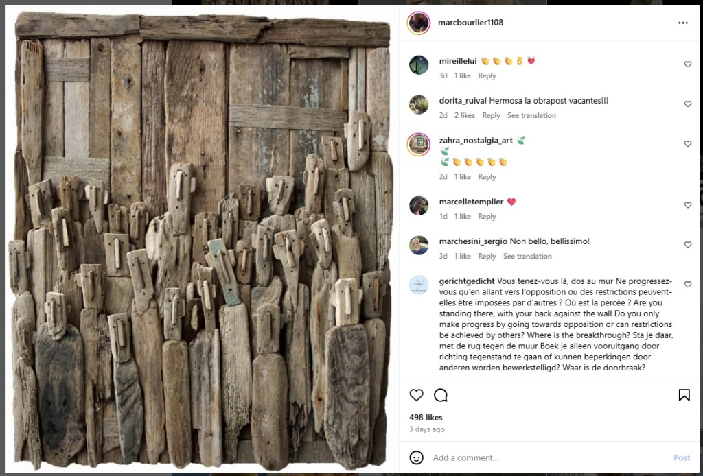 Astonished Faces Sculpture by Marc Bourlier - from Instagram