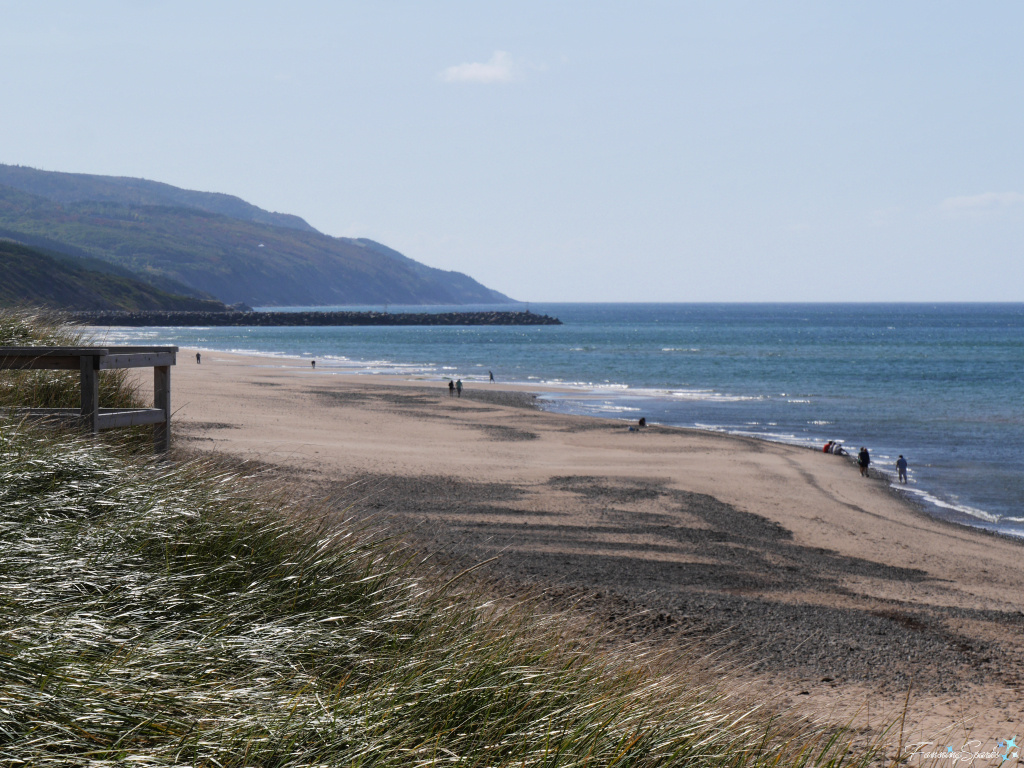 Beachcombers on Inverness Beach on Cape Breton Island Nova Scotia   @FanningSparks