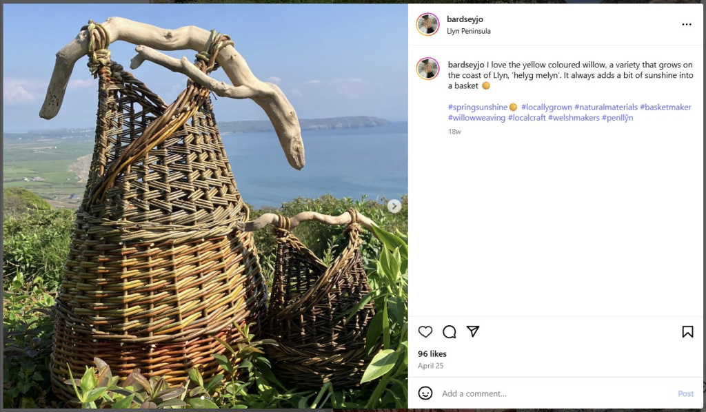 Driftwood Handled Basket by Bardseyjo - from Instagram