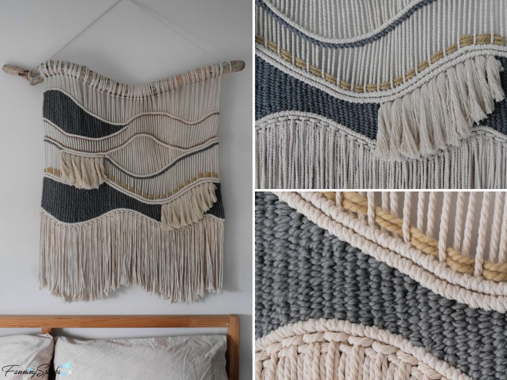 Fiber Wall Hanging Details by Megan Dauphinee   @FanningSparks