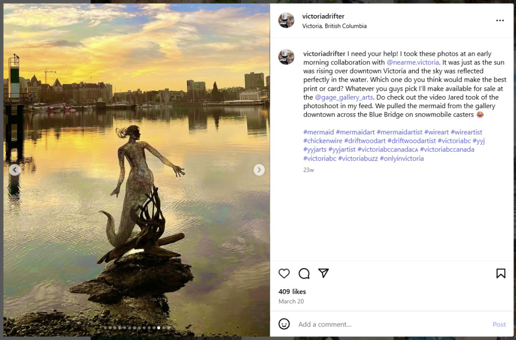 Mermaid by Victoria Drifter - from Instagram