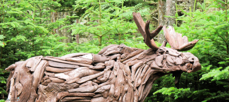 Moose Sculpture by Topsail Driftwood in St Johns Newfoundland @FanningSparks