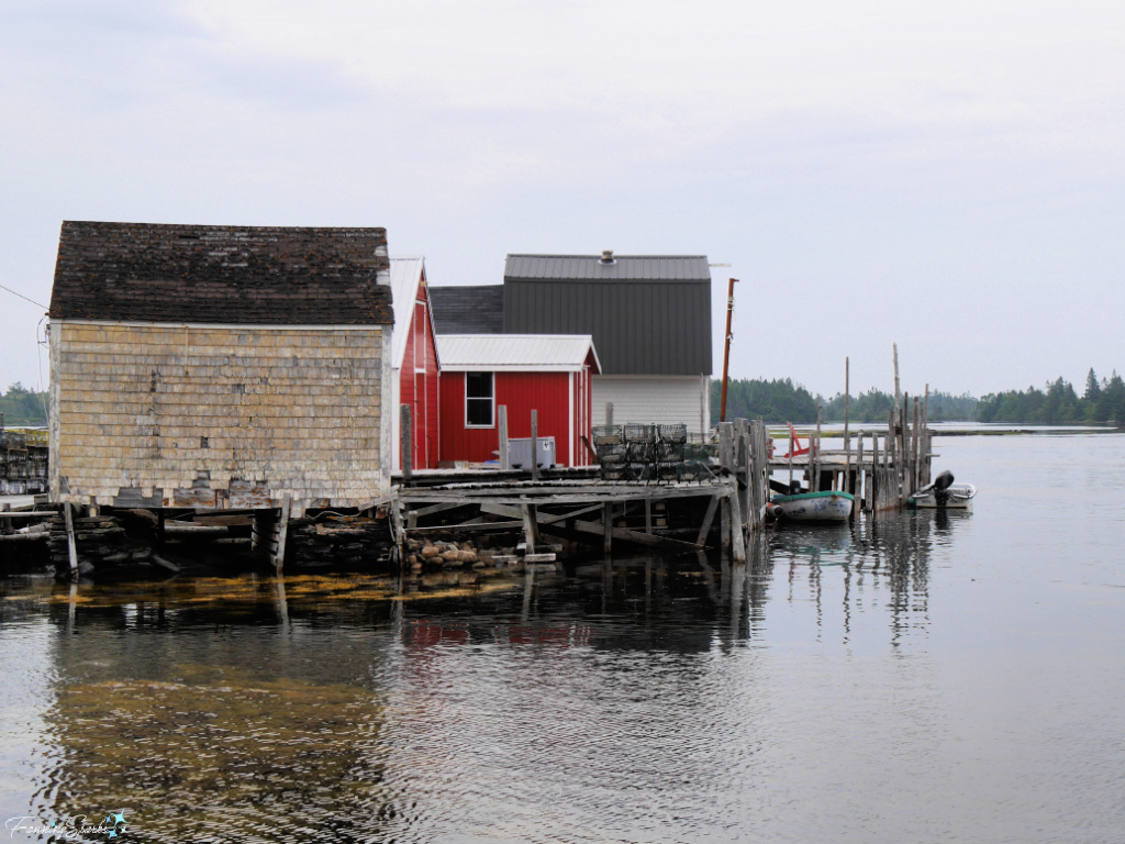 Sheds and Wharves in Blue Rocks Nova Scotia   @FanningSparks