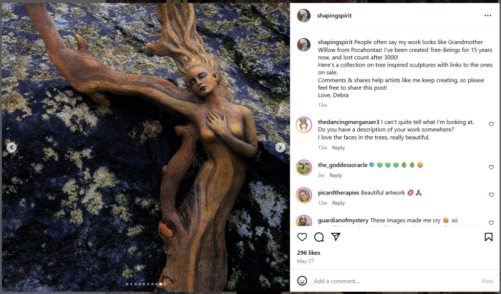 Tree Being by Shaping Spirit - from Instagram