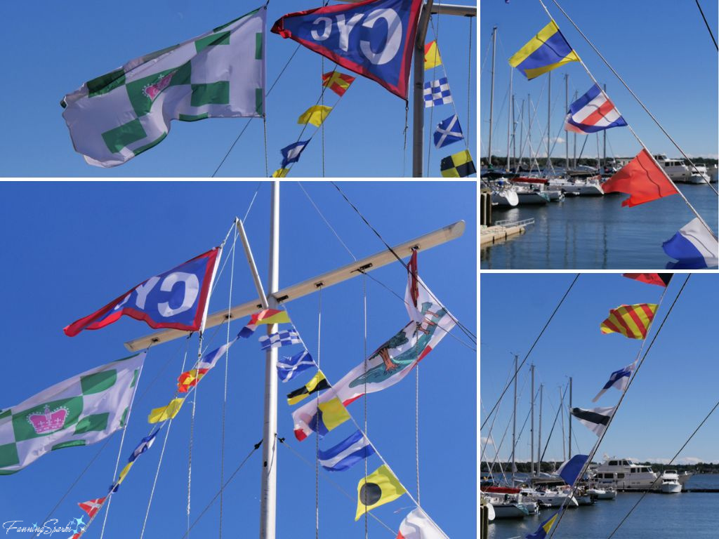 Charlottetown Yacht Club Wearing Flags in Charlottetown PEI   @FanningSparks