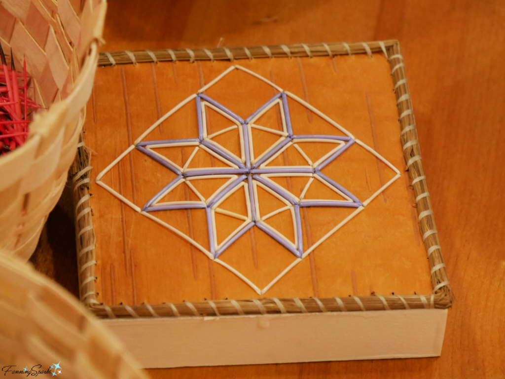 Cheryl Simon Square Quillwork Design at Sherbrooke Village NS   @FanningSparks