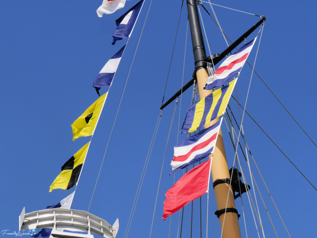 Flags on CSS Acadia at Maritime Museum of the Atlantic in Halifax NS   @FanningSparks
