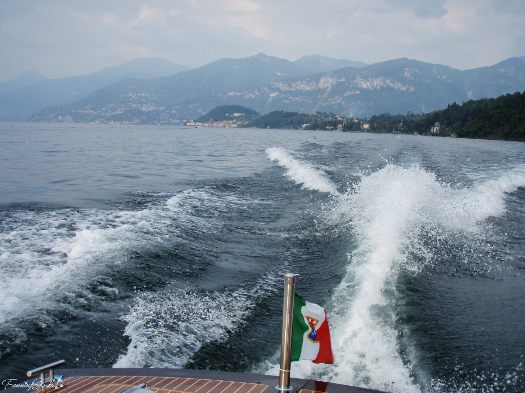 Italy Ensign on Lake Como Boat Tour   @FanningSparks