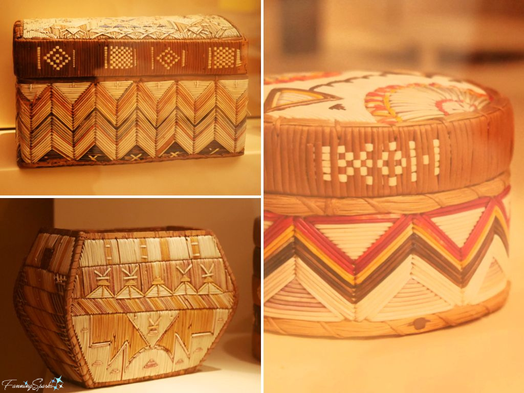 Mikmaw Quilled Birchbark Boxes at Millbrook Cultural and Heritage Centre   @FanningSparks
