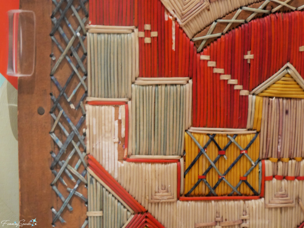 Mikmaw Quilled Chair Back Details at Art Gallery of Nova Scotia   @FanningSparks