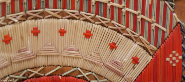 Mikmaw Quilled Chair Back Details at Art Gallery of Nova Scotia @FanningSparks