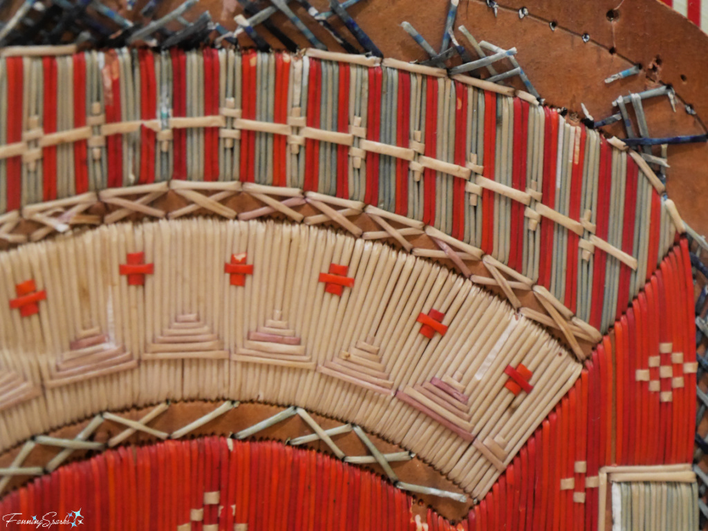 Mikmaw Quilled Chair Back Details at Art Gallery of Nova Scotia   @FanningSparks