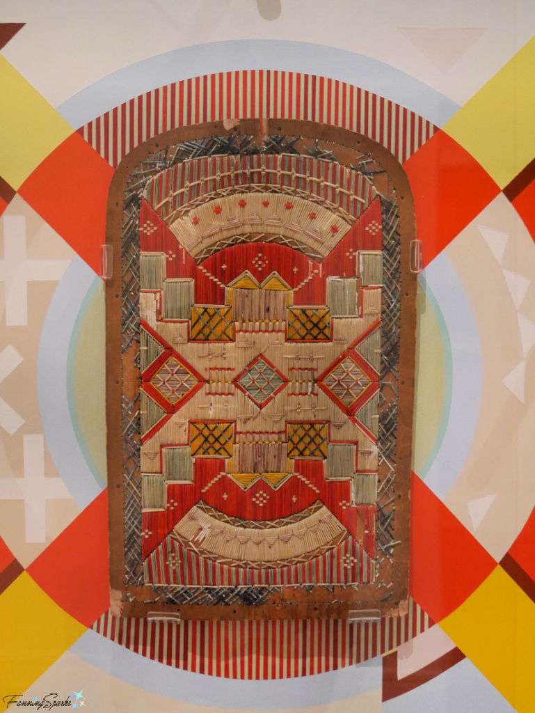 Mikmaw Quilled Chair Back at Art Gallery of Nova Scotia   @FanningSparks