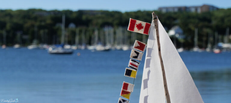 My Completed Signal Flag Driftwood Sailboat at Yacht Club @FanningSparks
