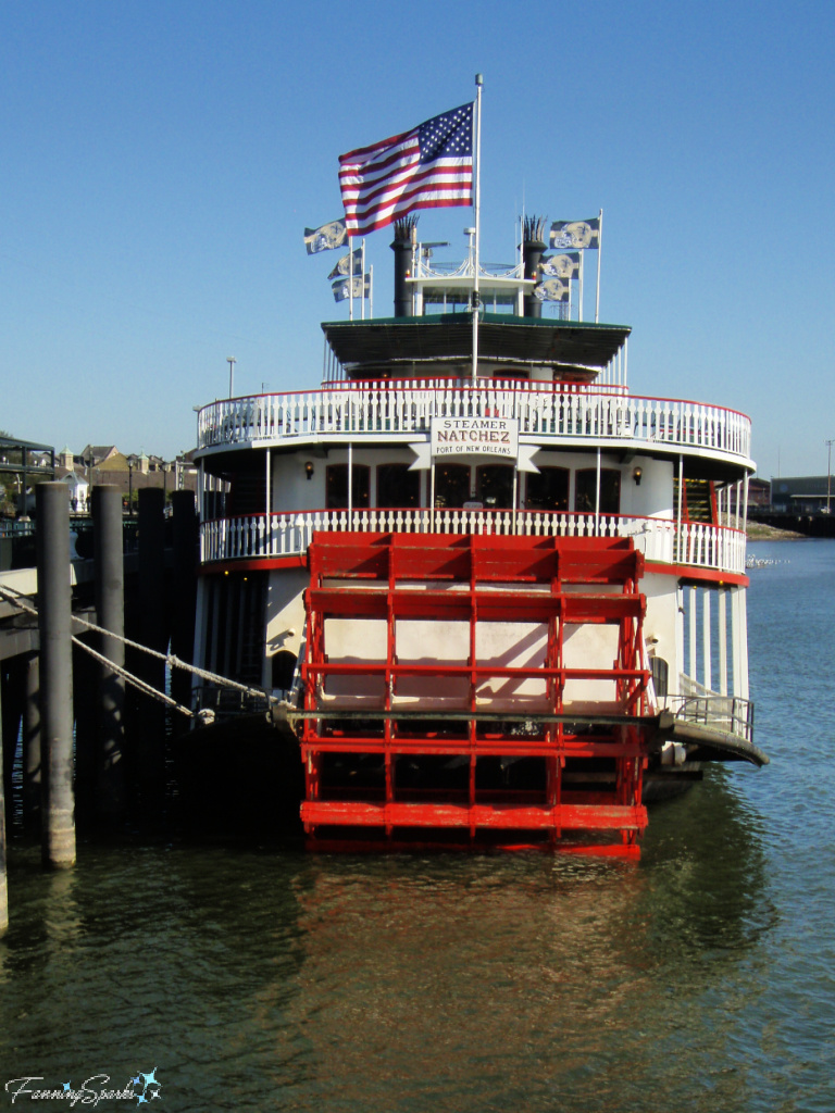 USA Ensign on Steamer Natchez Port of New Orleans   @FanningSparks